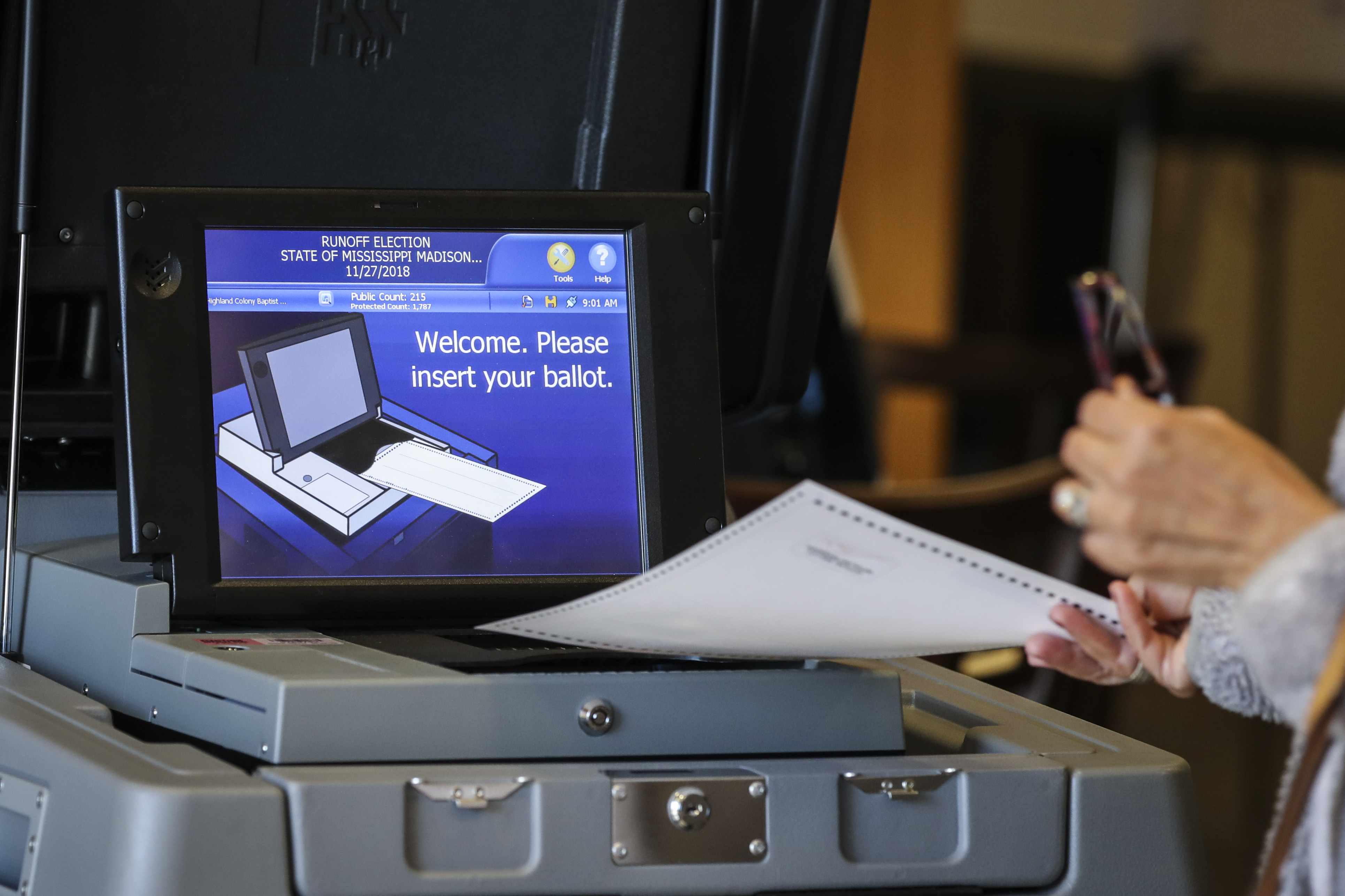 Mississippi Voters Go To The Polls In Senate Run-Off Election