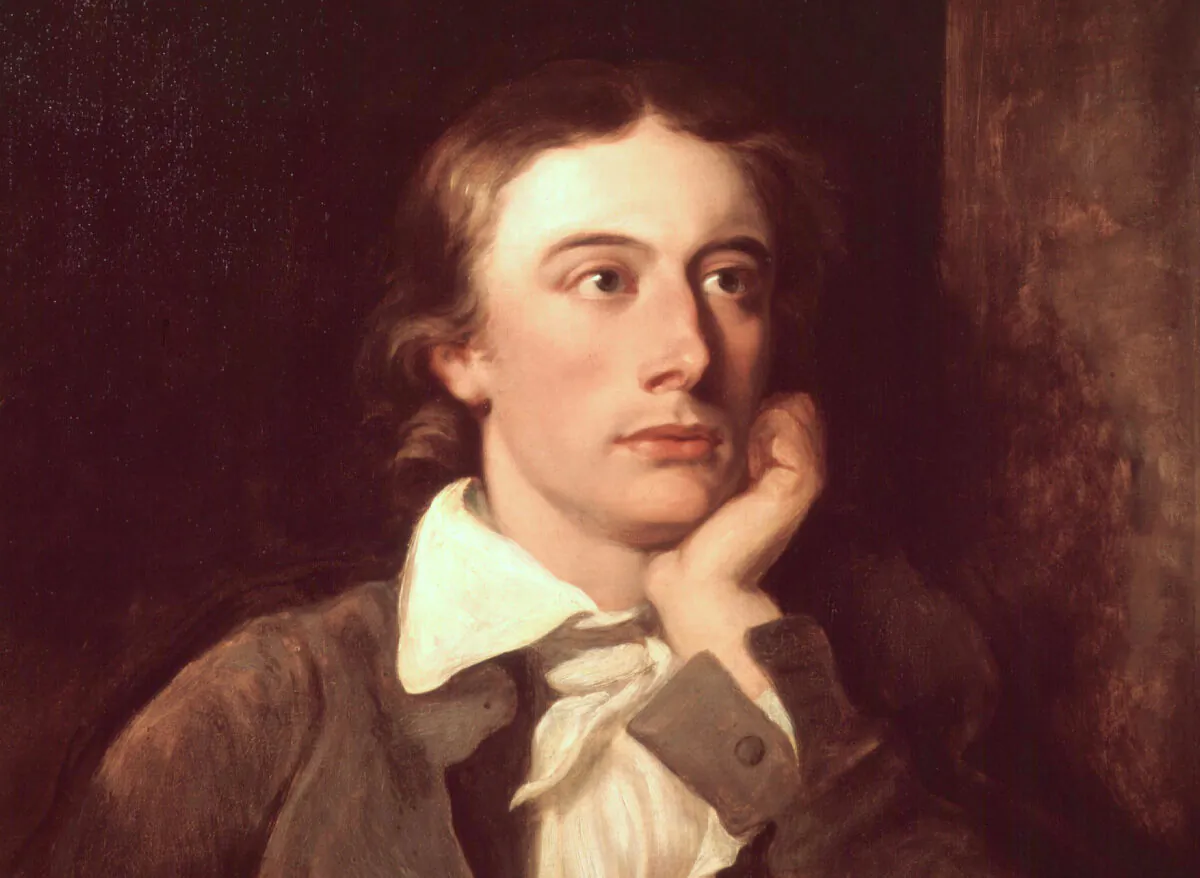A portrait of John Keats (1822) by William Hilton, after Joseph Severn. Keats lost most of his family members to tuberculosis, the disease that would eventually take his own
life on Feb. 23, 1821. (Public Domain)