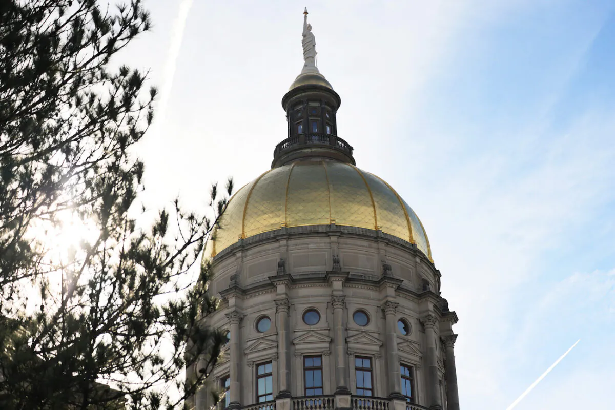 The Georgia State Capitol is seen in Atlanta, Georgia, on Jan. 06, 2021. (Michael M. Santiago/Getty Images)