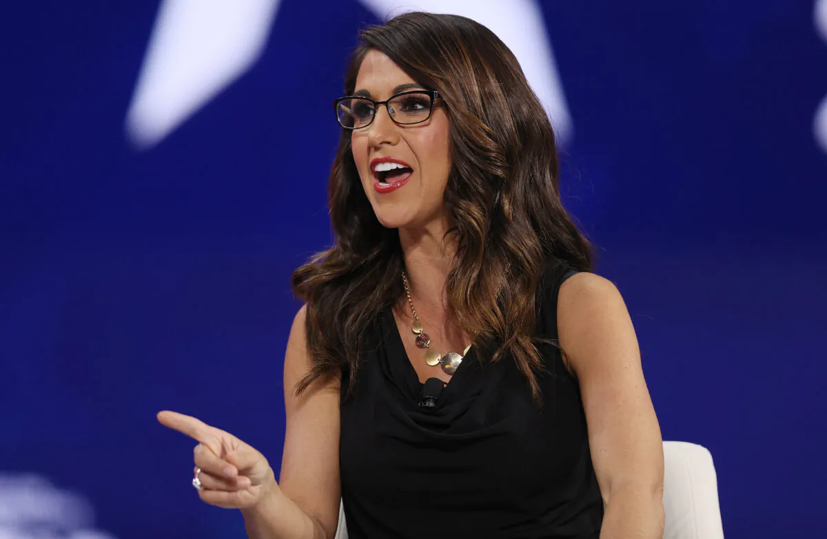 Rep. Lauren Boebert (R-Colo.) speaks during the Conservative Political Action Conference in the Hyatt Regency in Orlando, Fla., on Feb. 27, 2021. (Joe Raedle/Getty Images)
