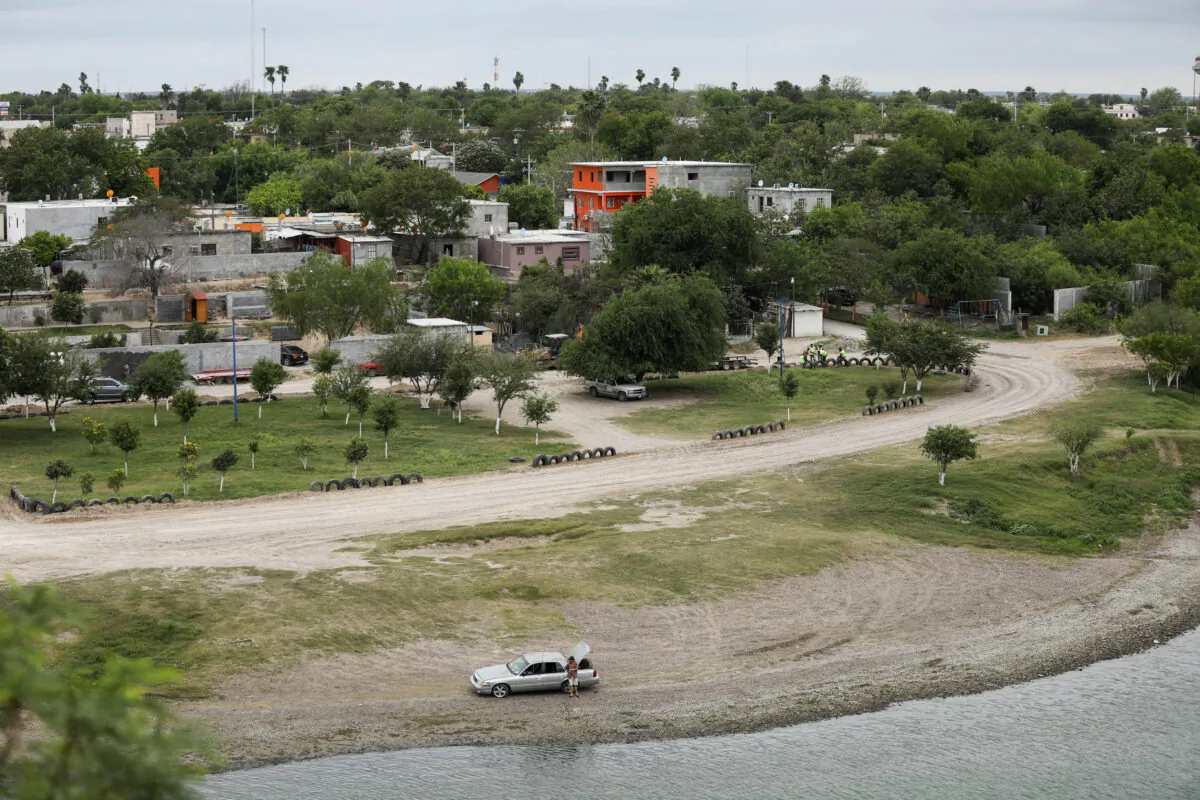A view across the Rio Grande at Miguel Aleman, Mexico, from the Roma Bluffs near Rio Grande City, Texas, on March 22, 2019. (Charlotte Cuthbertson/The Epoch Times)
