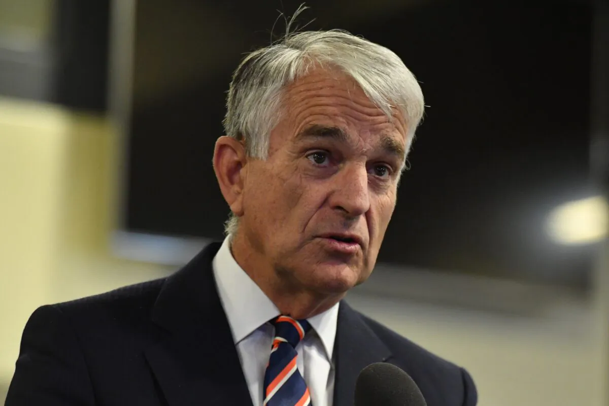 Former Nationals leader John Anderson at the National Press Club in Canberra, Wednesday, July 1, 2020. (AAP Image/Mick Tsikas)