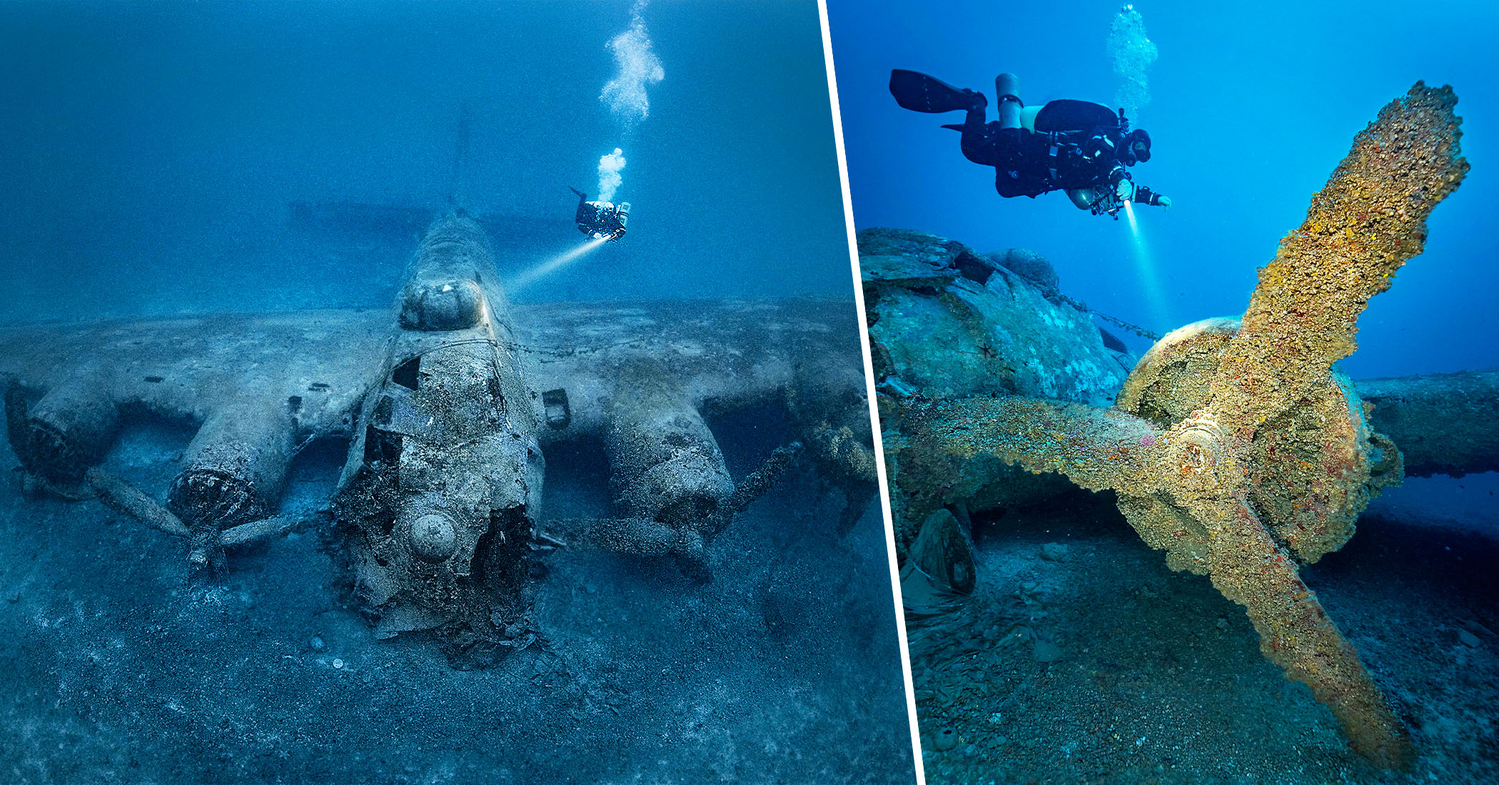 Diver Captures Stunning Photos Of Wwii ‘flying Fortress Wreck On The Ocean Floor Off Coast Of 3607