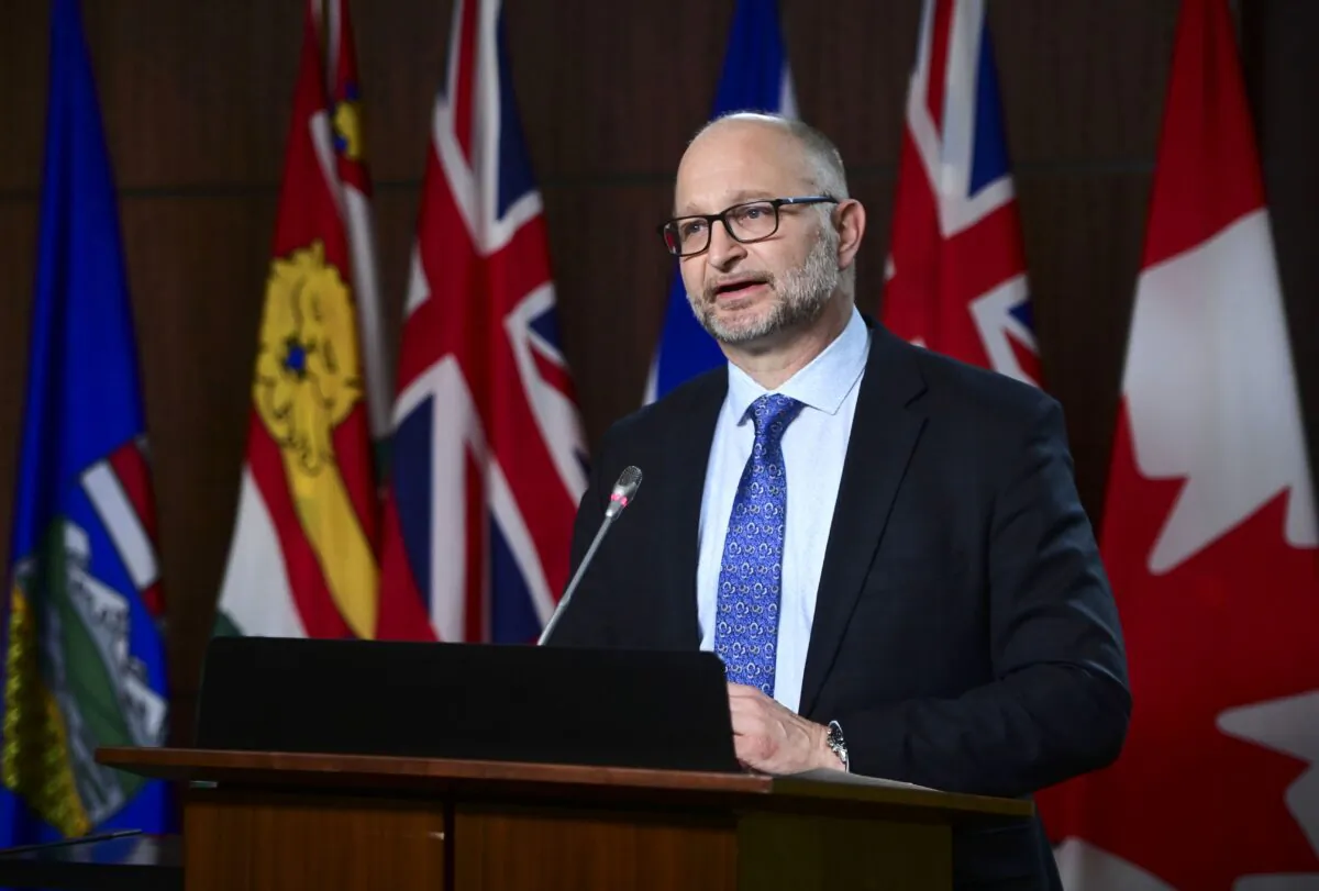 Justice Minister David Lametti delivers a statement on Bill C-7 during a media availability on Parliament Hill in Ottawa on March 11, 2021. (The Canadian Press/Sean Kilpatrick)

