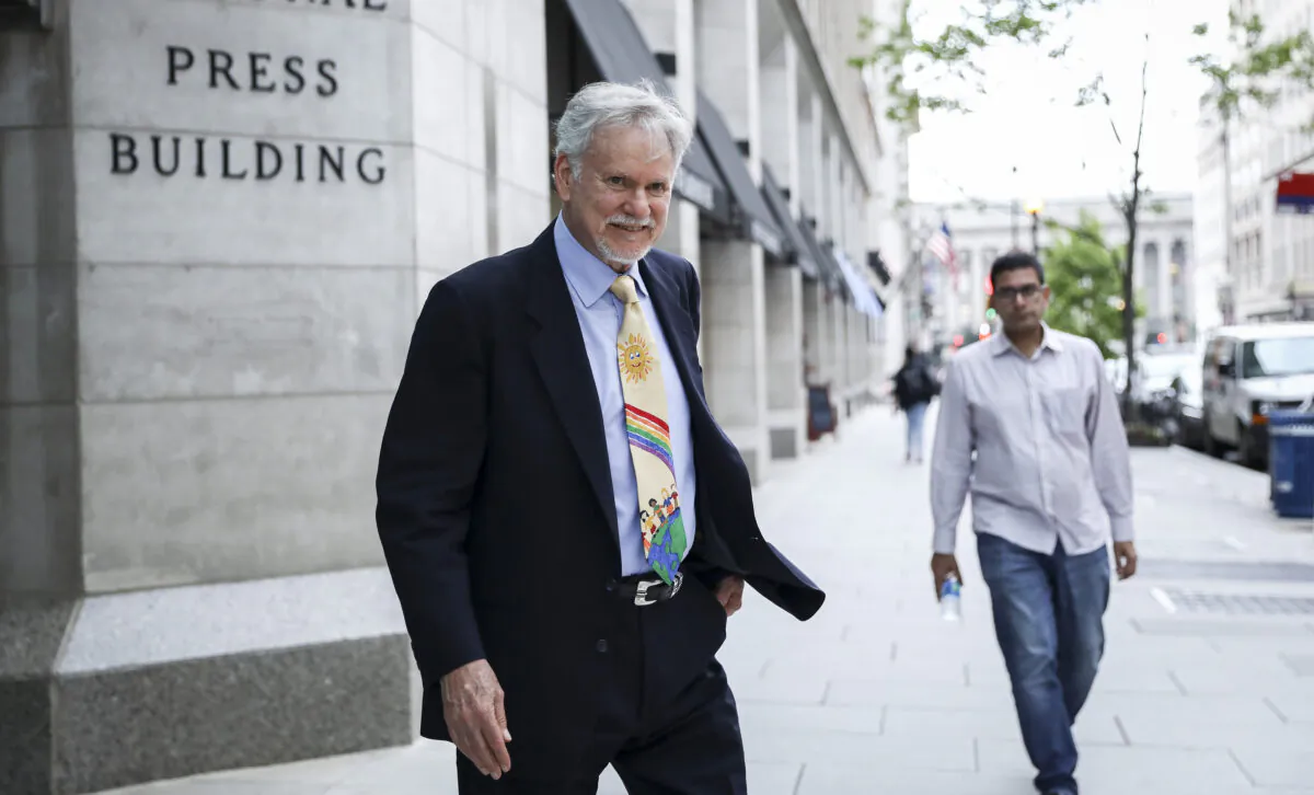Warren Farrell, author of "The Boy Crisis" in Washington on June 27, 2019. (Samira Bouaou/Epoch Times)