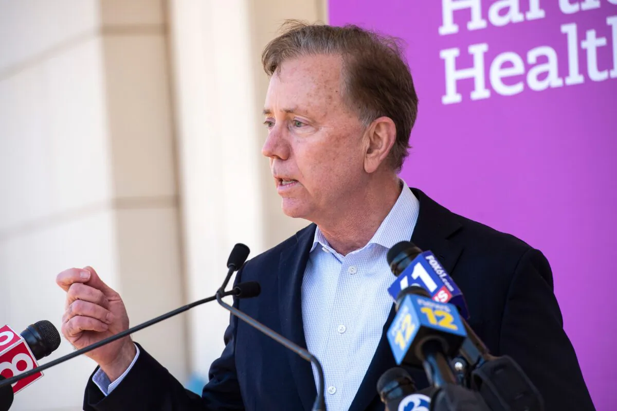 A file image of Connecticut Governor Edward Miner "Ned" Lamont Jr., a Democrat, on Feb. 26, 2021. (Joseph Prezioso/AFP via Getty Images)