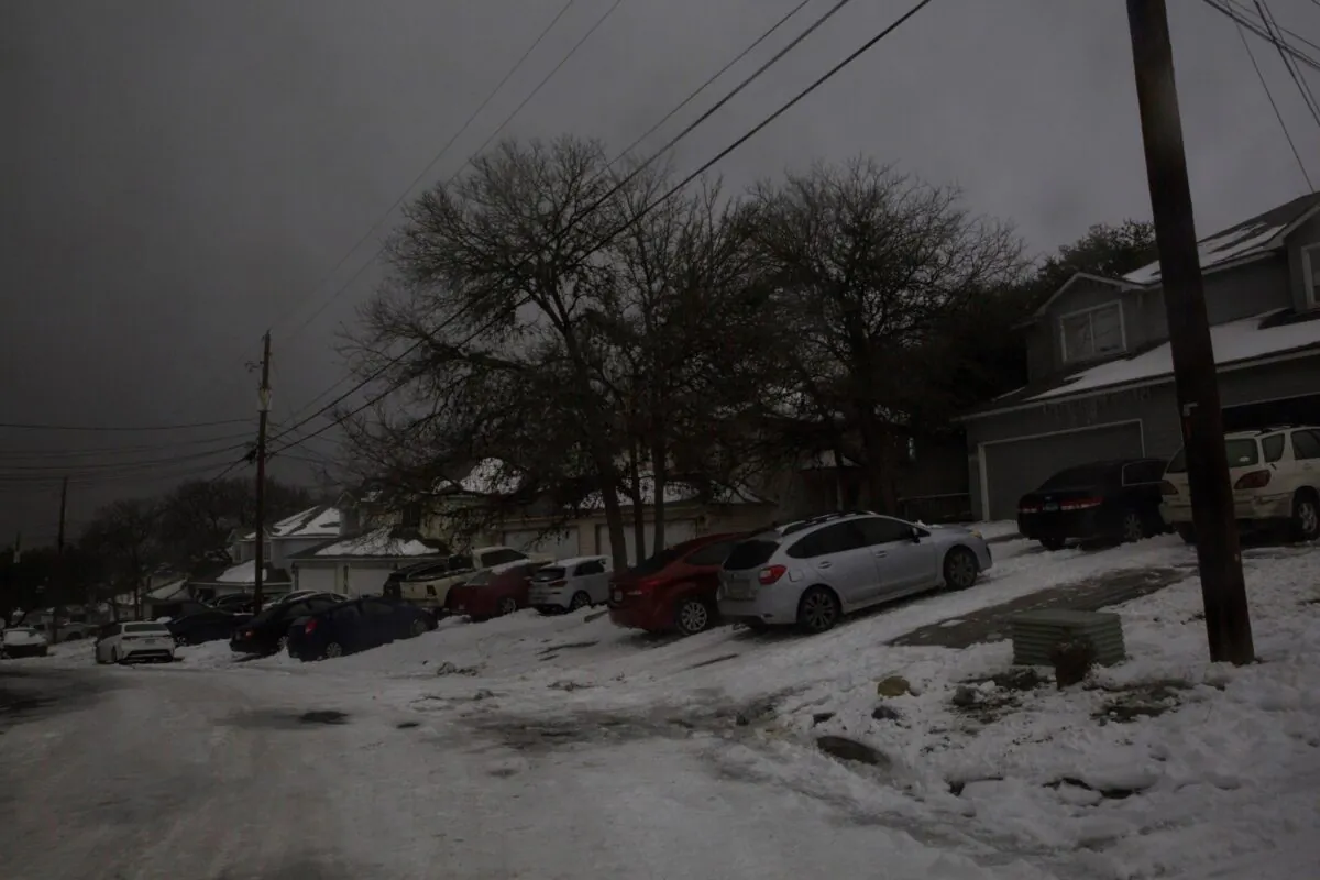 A neighborhood experiences a power outage after winter weather caused electricity blackouts as seen in a file photo. (Mikala Compton/Reuters)