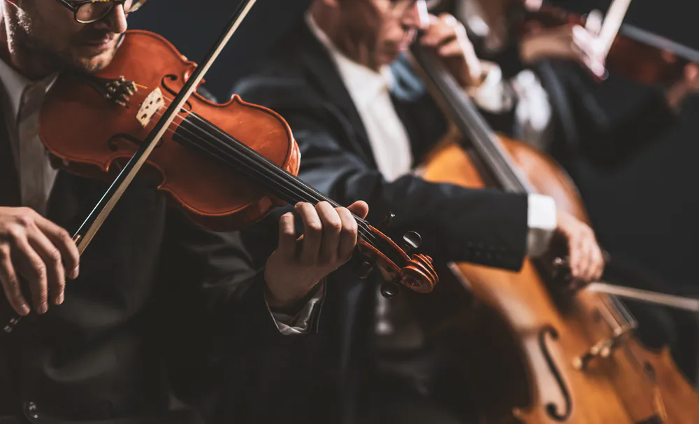 Strings make up the bulk of an orchestra. (Stokkete/Shutterstock)