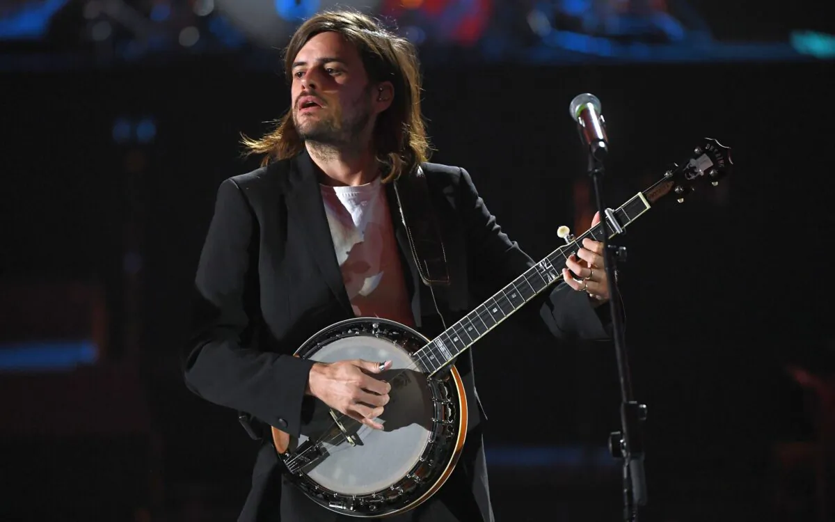 Winston Marshall of Mumford & Sons performs onstage during the 2019 iHeartRadio Music Festival at T-Mobile Arena in Las Vegas, Nev., on Sept. 21, 2019. (Kevin Winter/Getty Images for iHeartMedia)