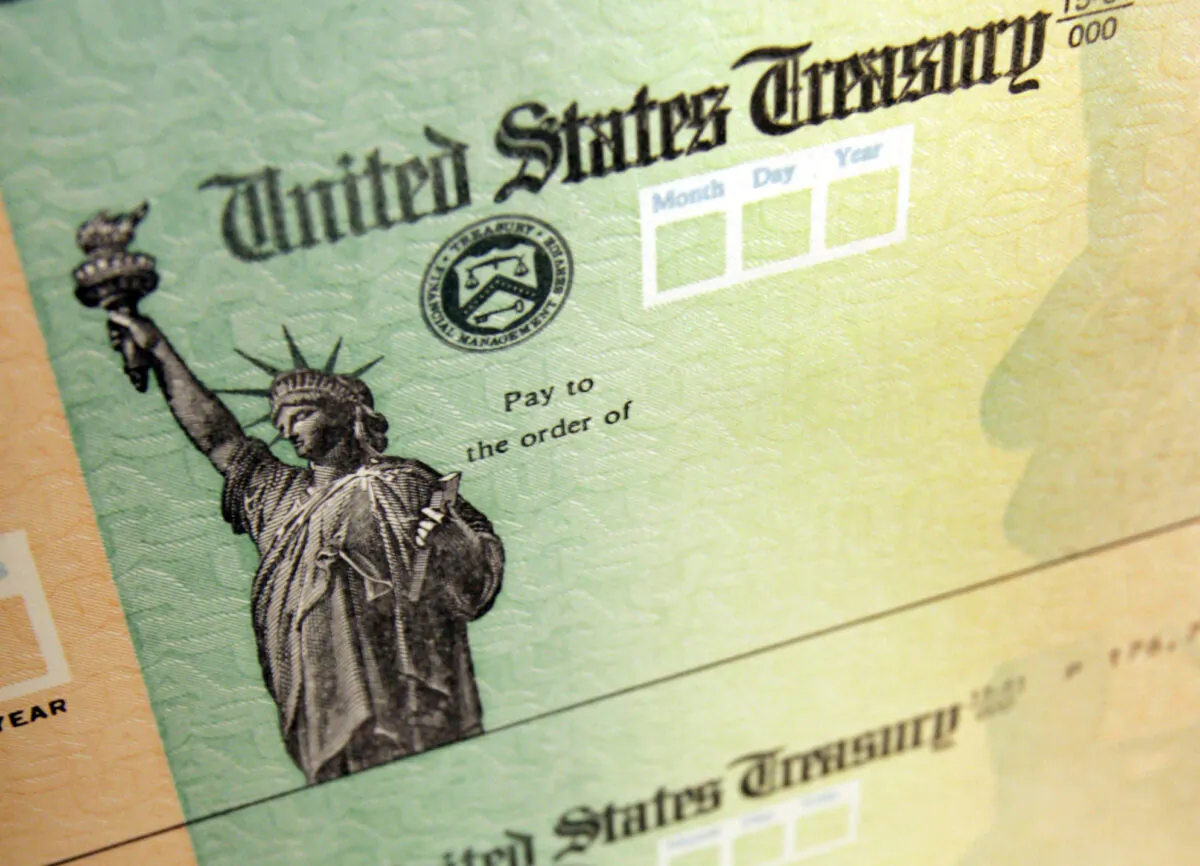 Blank checks are seen on an idle press at the Philadelphia Regional Financial Center in Philadelphia, on May 8, 2009. (Matt Rourke/AP Photo)