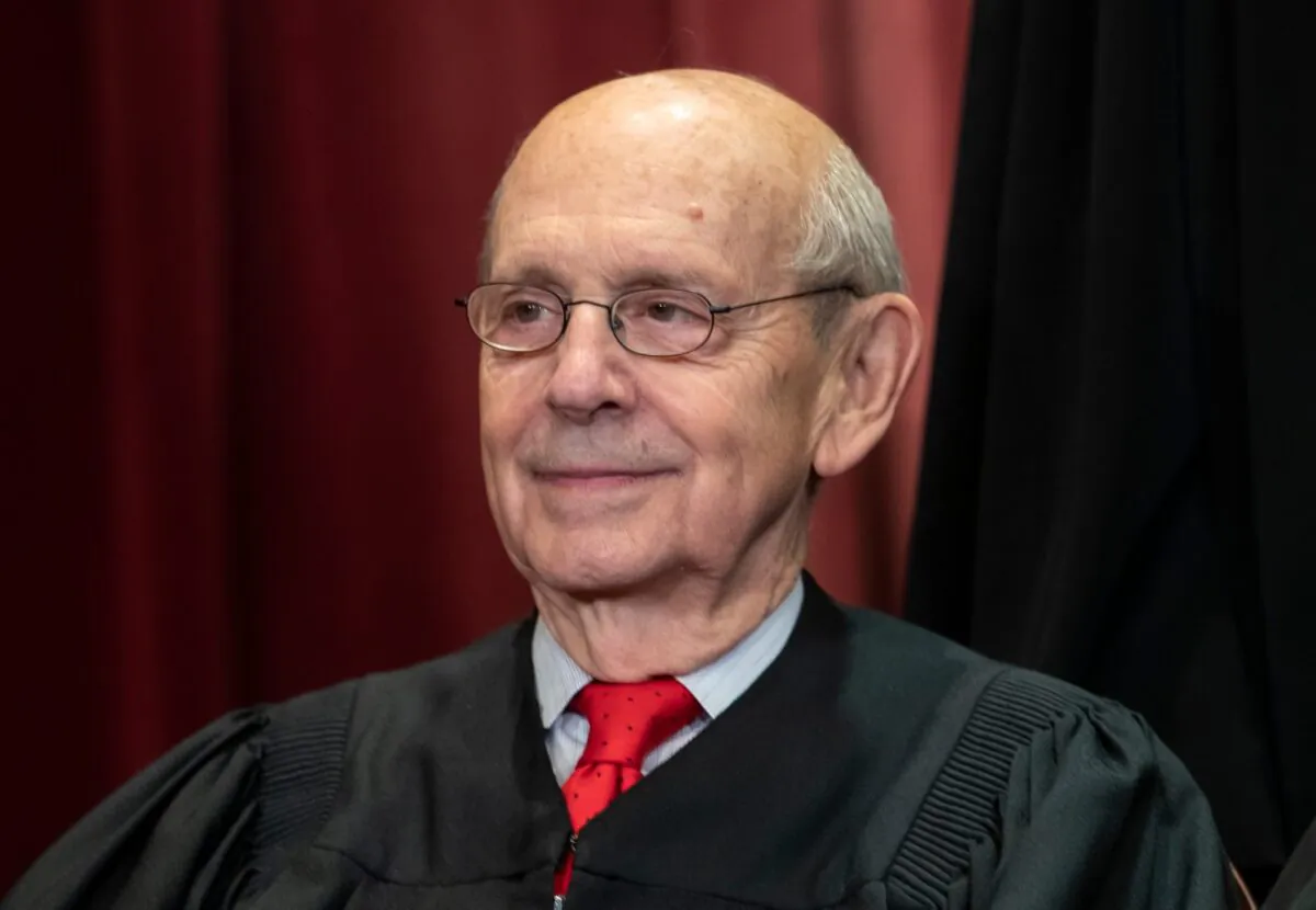 Associate Justice Stephen Breyer sits with fellow Supreme Court justices for a group portrait at the Supreme Court Building in Washington, on Nov. 30, 2018. (J. Scott Applewhite/File/AP Photo)