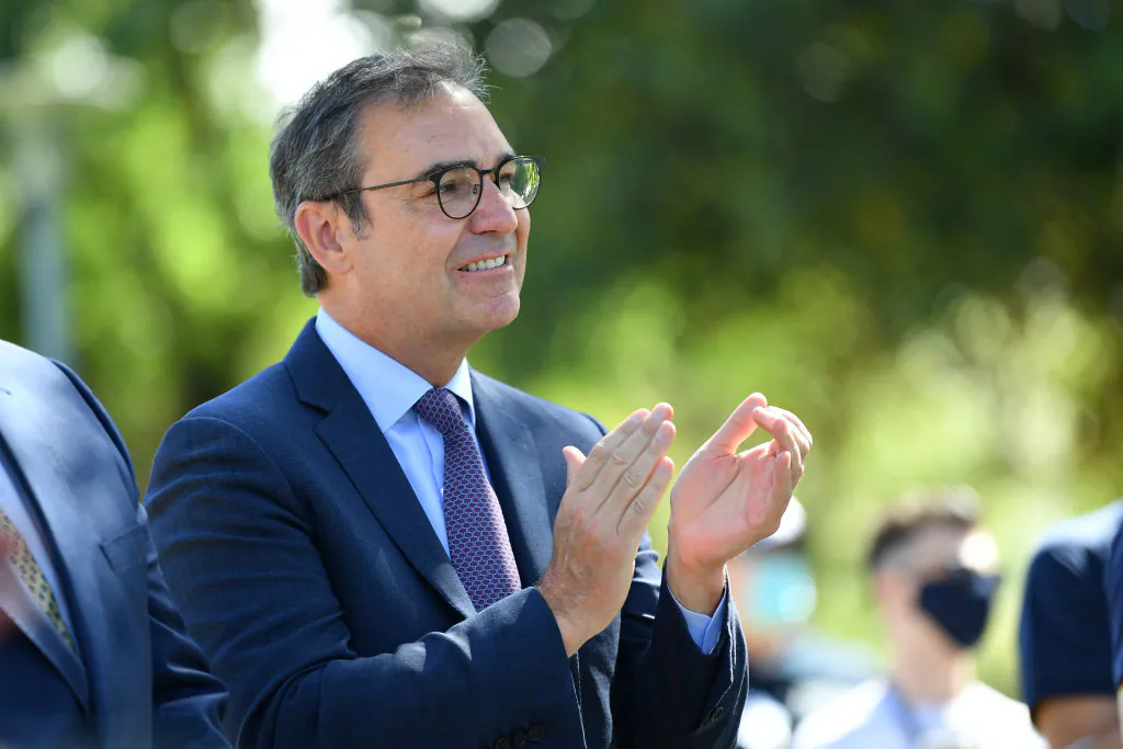 SA Premier Steven Marshall at Memorial Drive on January 29, 2021 in Adelaide, Australia. (Mark Brake/Getty Images)