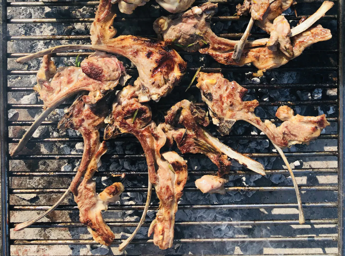 These grilled lamb chops are "perfumed" with a fragrant marinade. (Courtesy of Italia Like Locals)