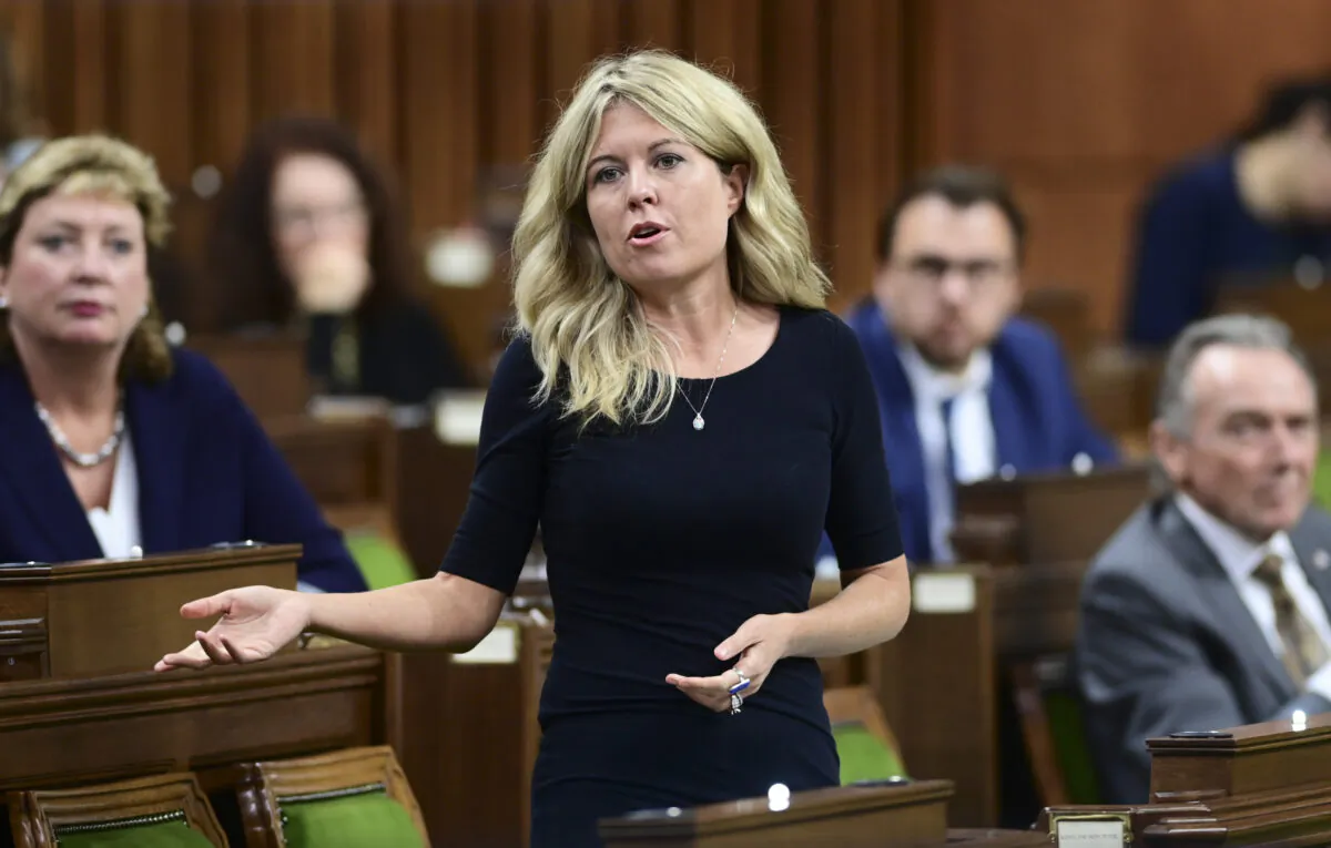 Conservative MP Michelle Rempel Garner asks a question during question period in the House of Commons on Parliament Hill in Ottawa on Nov. 30, 2020. (Sean Kilpatrick/The Canadian Press)