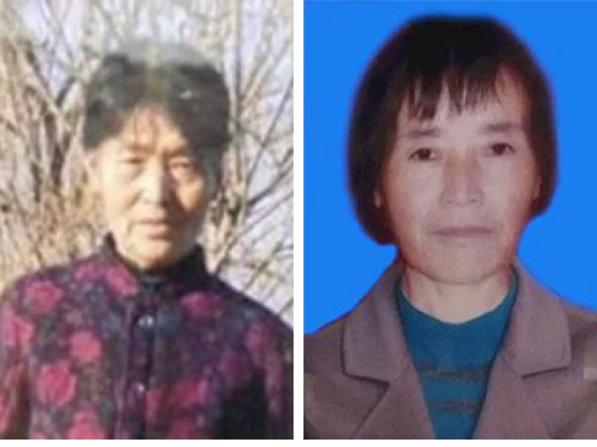 Falun Gong adherents Li Caie (left) and Zhang Cuicui (right) die on Nov. 29, 2020 and Feb. 3, 2021, after 21-year persecution launched by the Chinese Communist Party. (Minghui)