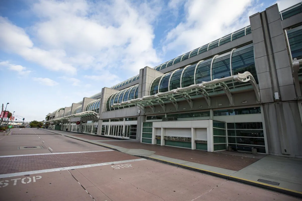 The San Diego Convention Center is seen in San Diego, Calif., on July 22, 2020. (Daniel Knighton/Getty Images)