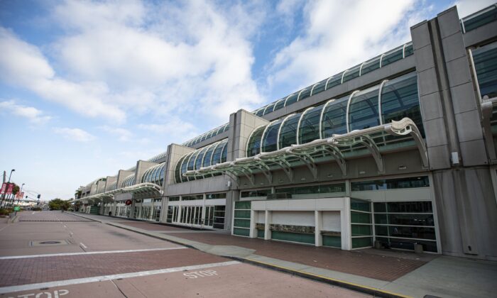 The San Diego Convention Center is seen in San Diego, Calif., on July 22, 2020. (Daniel Knighton/Getty Images)