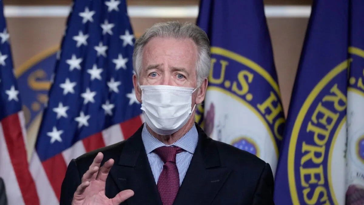 Rep. Richard Neal (D-Mass.) speaks during a news conference on Capitol Hill in Washington, on March 9, 2021. (Drew Angerer/Getty Images)
