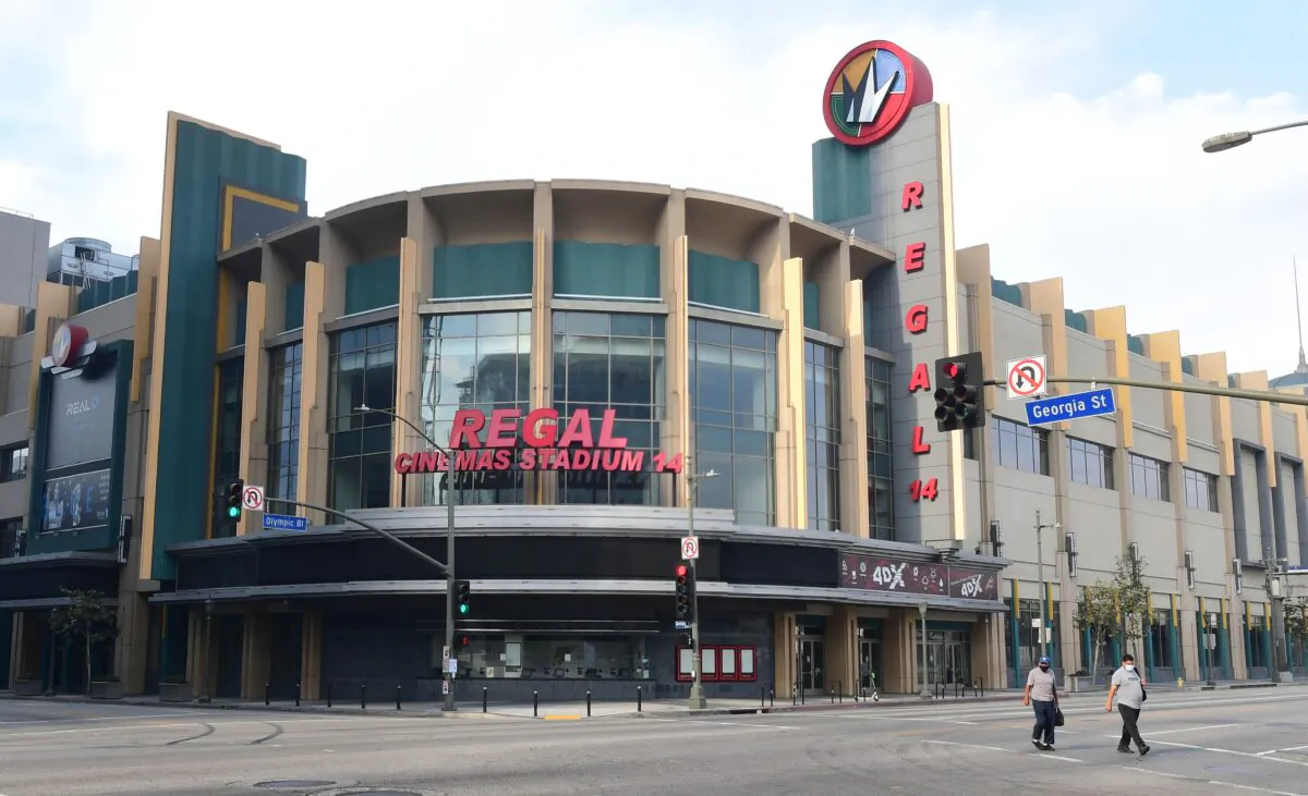 Regal Cinemas LA Live in Los Angeles on Oct. 5, 2020. (Frederic J. Brown/AFP via Getty Images)