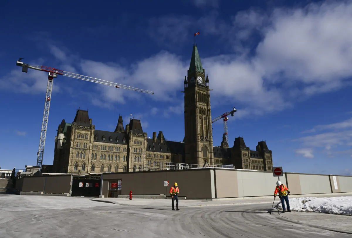 The Peace Tower on Parliament Hill in Ottawa on March 9, 2021.  (The Canadian Press/Sean Kilpatrick)