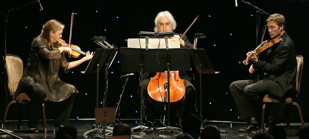 The Los Angeles Chamber Orchestra performs in this March 6, 2014, file photo in Beverly Hills, California.  (Frederick M. Brown/Getty Images)