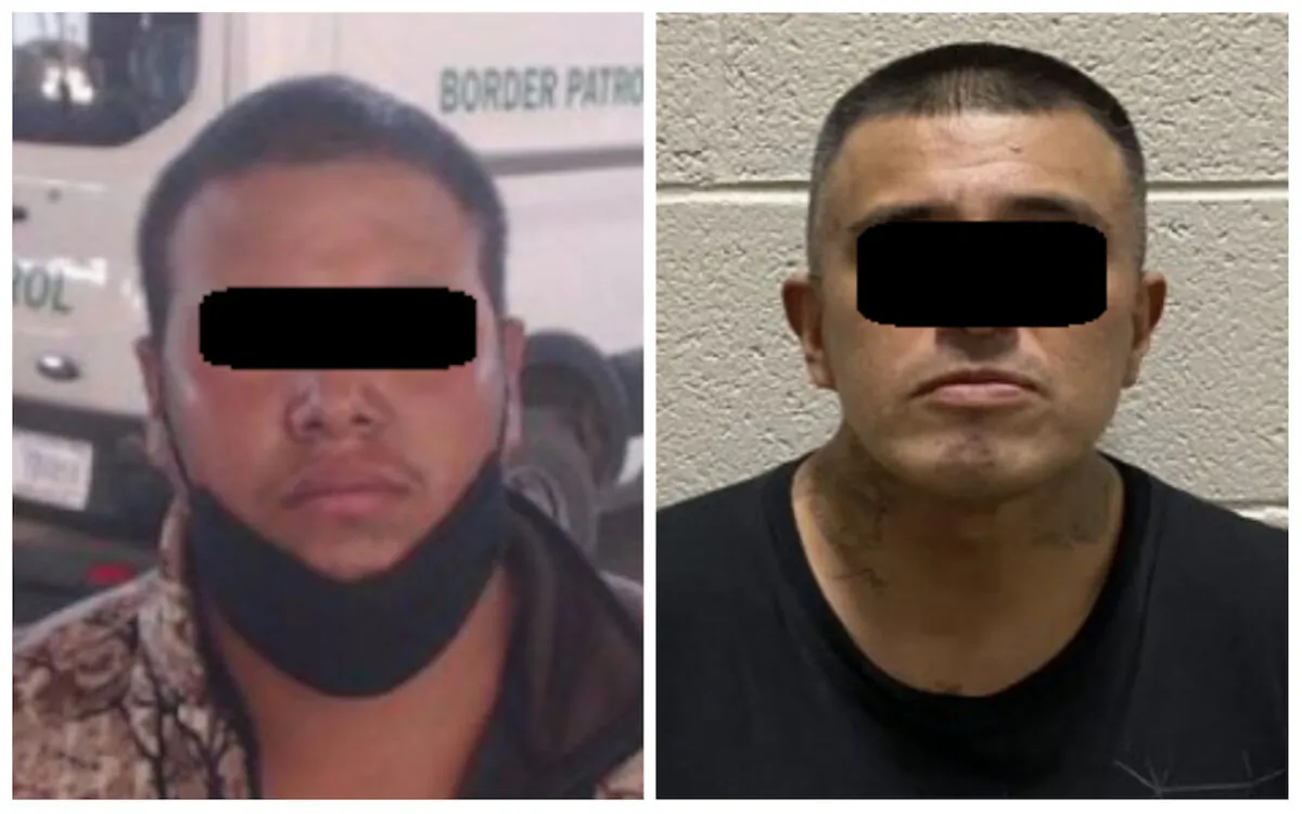 Illegal aliens found to be a convicted sex offender (L) and a felon gang member (R) by border agents assigned to the El Centro sector in California on March 24 and March 23, 2021, respectively. (U.S. Customs and Border Protection)