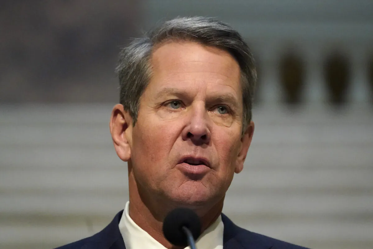 Georgia Gov. Brian Kemp speaks to reporters at the state capitol, in Atlanta, Ga., on Dec. 8, 2020. (John Bazemore/AP Photo)