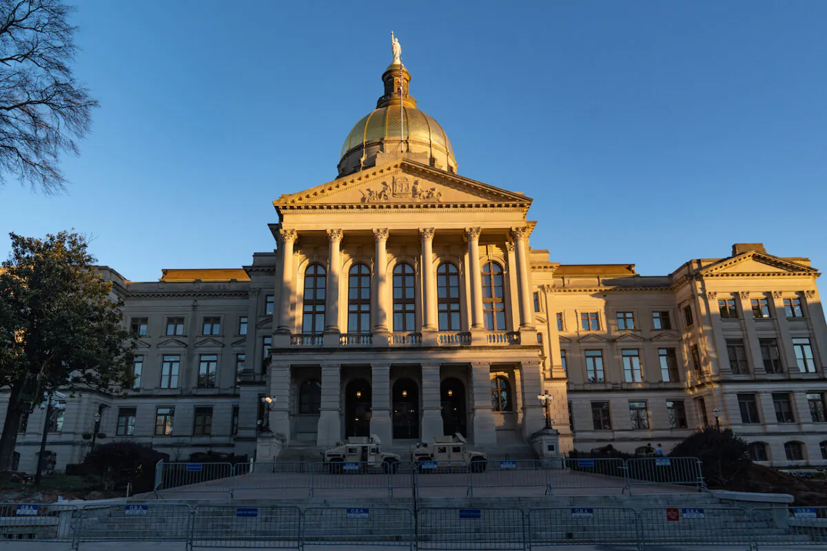 The Georgia State Capitol building in Atlanta on Jan. 18, 2021. (Megan Varner/Getty Images)
