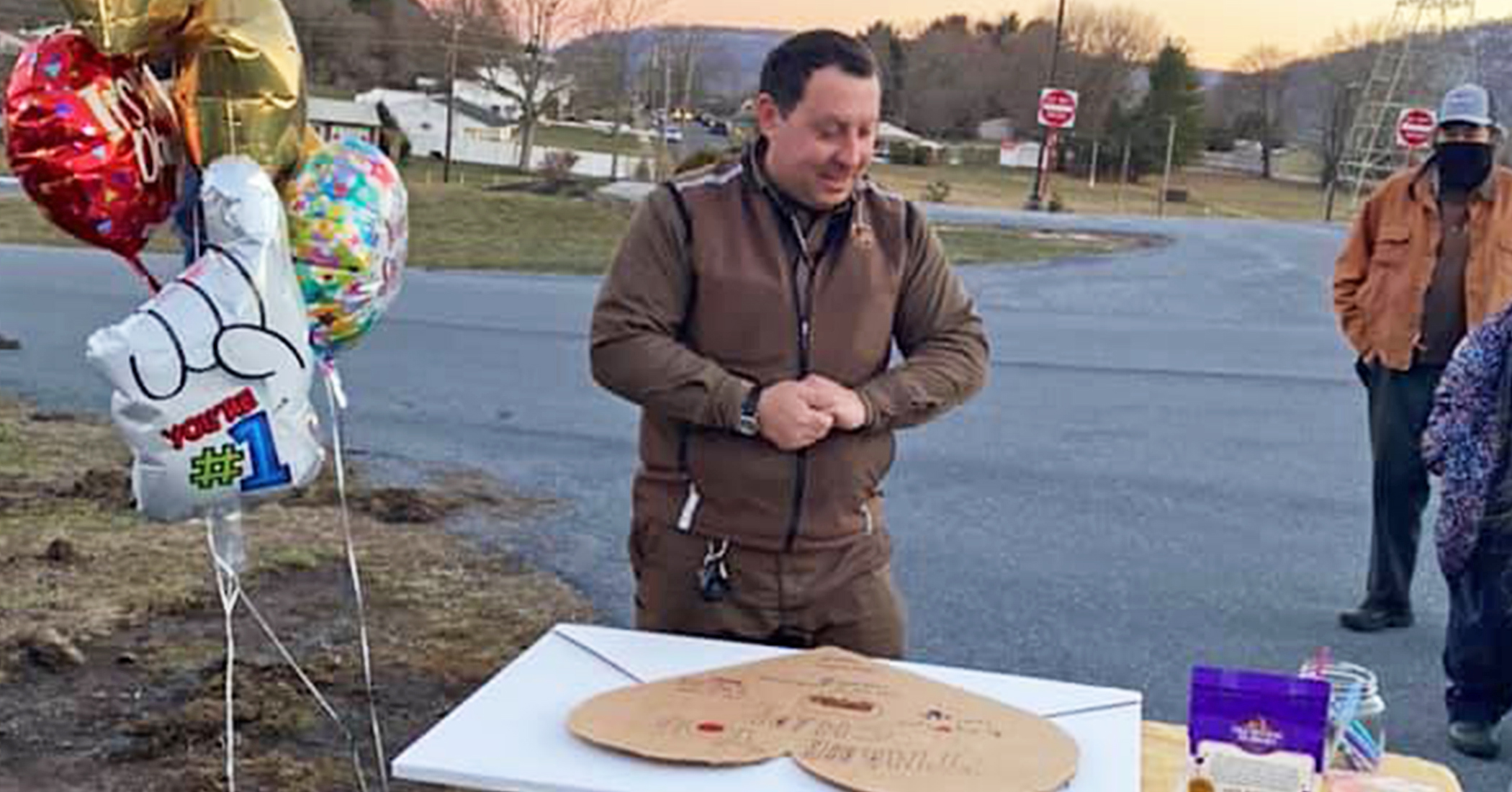 Entire Town Surprises Their Only UPS Driver to Tears With 1,000 Thank