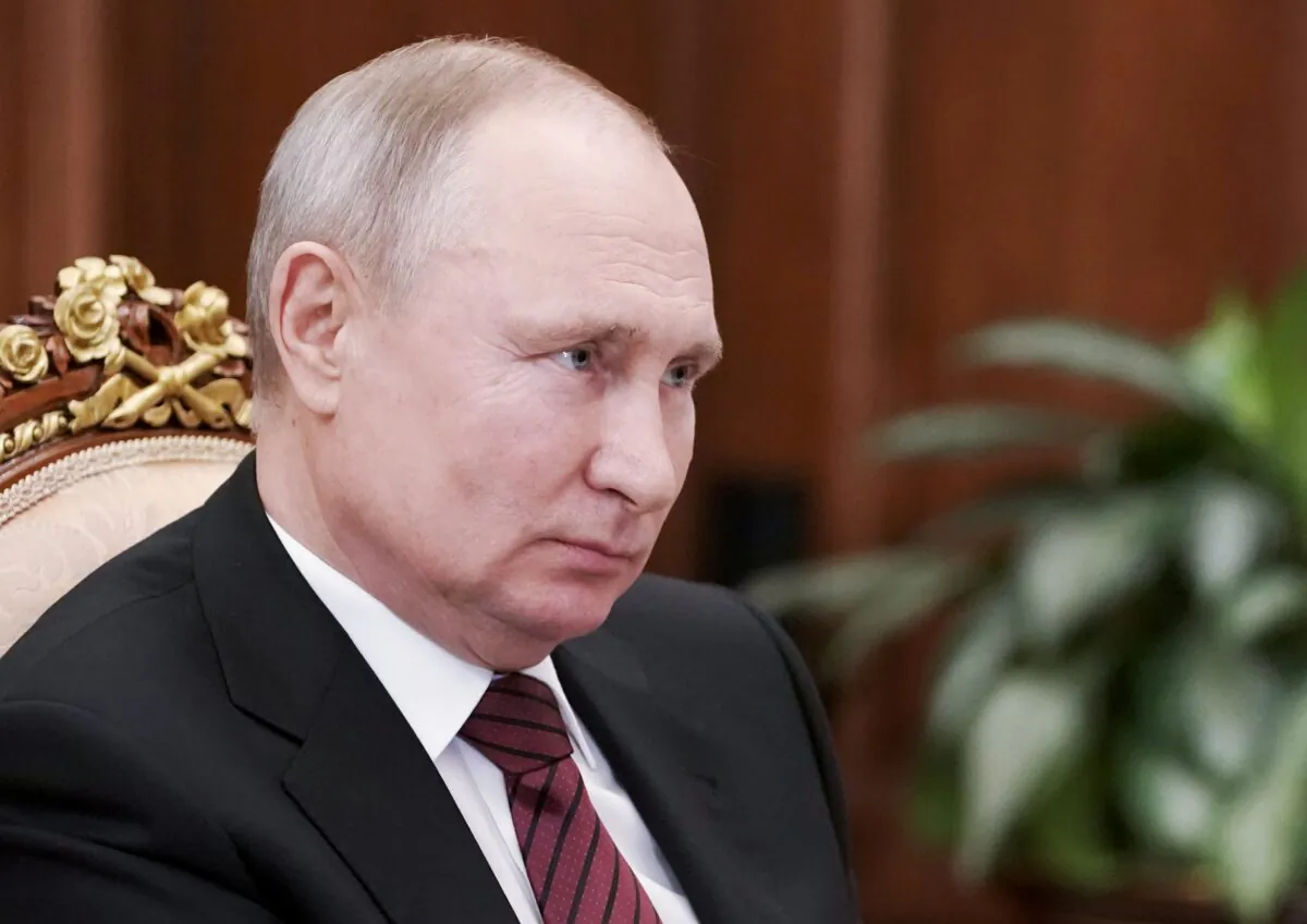 Russia's President Vladimir Putin attends a meeting in Moscow, on March 24, 2021. (Alexei Druzhinin/Reuters)