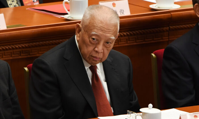 Former Hong Kong Chief Executive Tung Chee-hwa attends a closing session in Beijing, on March 20, 2018. (Greg Baker/AFP via Getty Images)