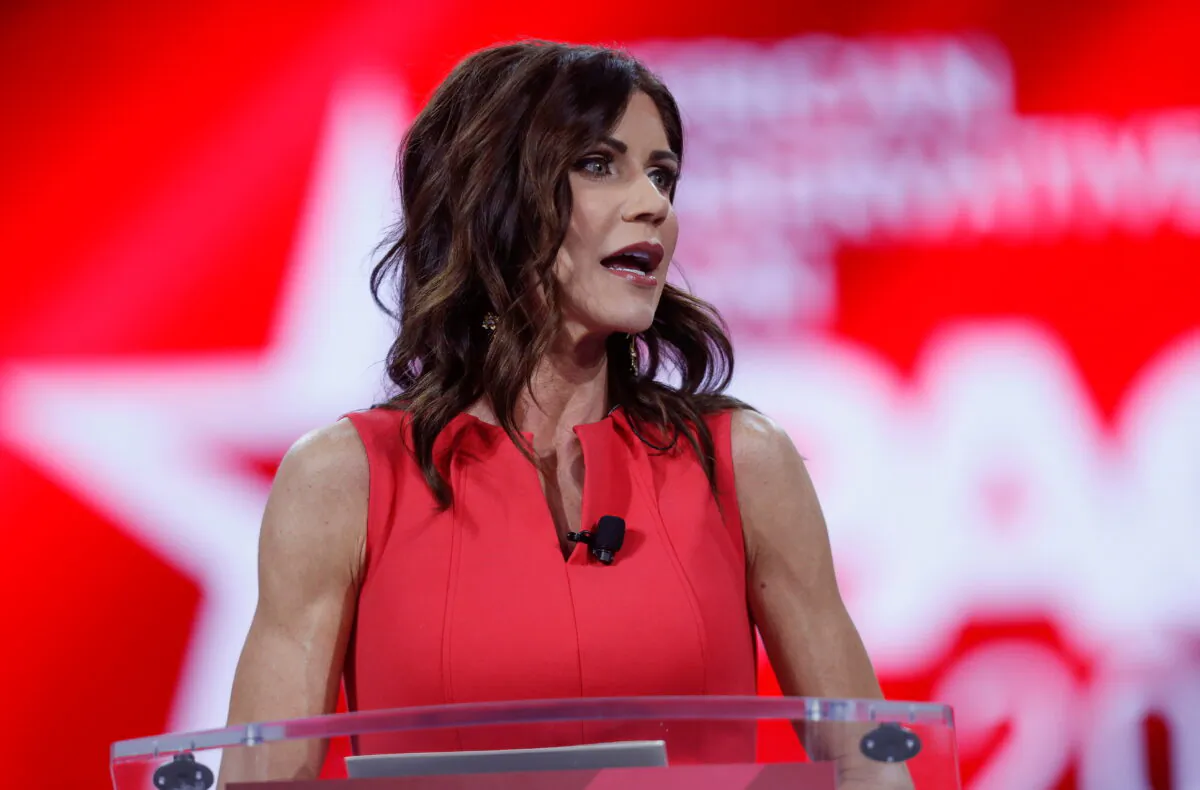 South Dakota Gov. Kristi Noem speaks during the Conservative Political Action Conference in Orlando, Fla., on Feb. 27, 2021. (Octavio Jones/Reuters)