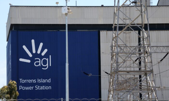AGL Power Station at Torrens Island in Adelaide, November 4, 2019. (AAP Image/Kelly Barnes)
