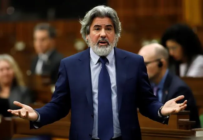 Leader of the Government in the House of Commons Pablo Rodriguez responds to a question  in the House of Commons on Parliament Hill in Ottawa on December 11, 2020. (Patrick Doyle/The Canadian Press)