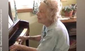 104-Year-Old Music Teacher Playing Beethoven