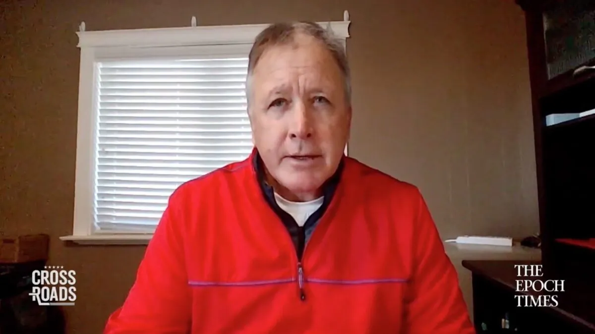 Mike Fahner, owner of the Cedar Points Nursery, in a screenshot from a video interview on Crossroads, on March 31, 2021. (Courtesy of Crossroads)