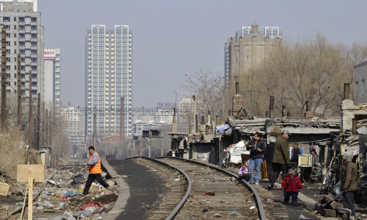 Low-rent apartments in Shenyang City of Liaoning Province, China, on March 11, 2009. (China Photos/Getty Images)