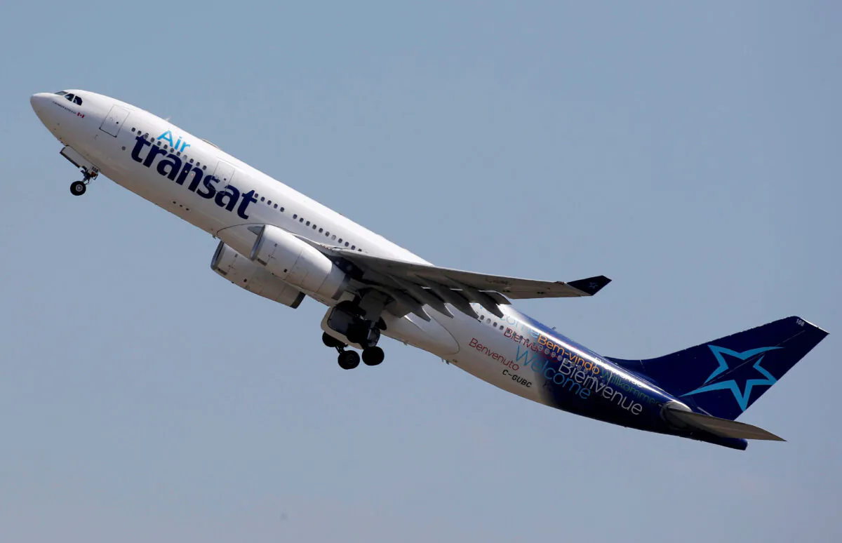 An Airbus A330-200 aircraft of Air Transat airlines takes off in Colomiers near Toulouse, France, on July 10, 2018. (Regis Duvignau/Reuters)