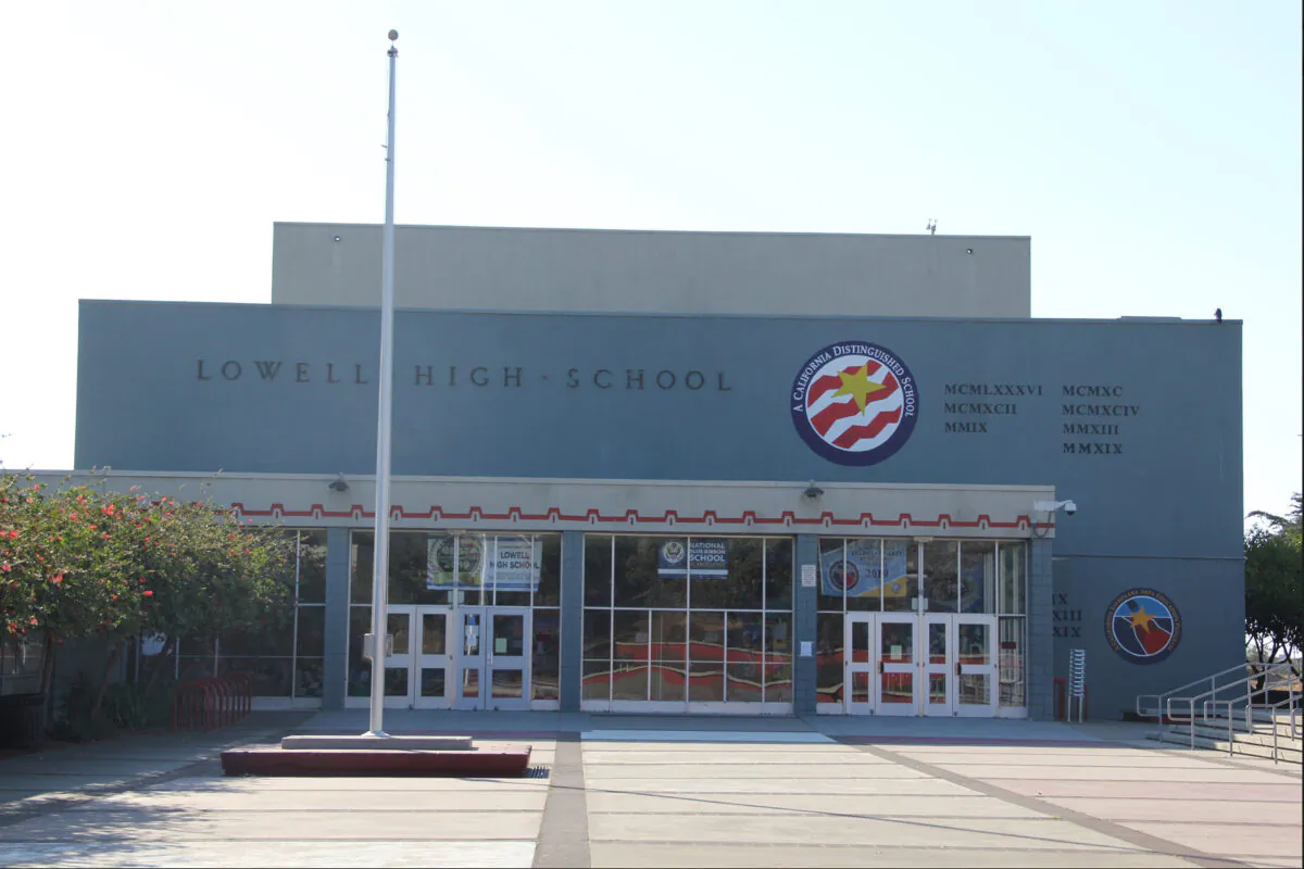 Lowell High School in San Francisco on Oct. 29, 2020. (David Lam/The Epoch Times)