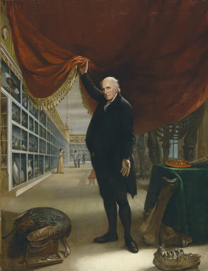 A self-portrait by painter Charles Wilson Peale. (Pennsylvania Academy of Fine Arts)
