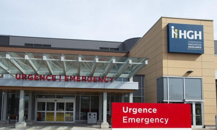Hawkesbury Hospital, Hawkesbury, Ontario, March 30, 2021. The case of a doctor in eastern Ontario, who was charged with murder for the death of a man in a hospital, returned to court today.  (Ryan Remiorz / The Canadian Press)