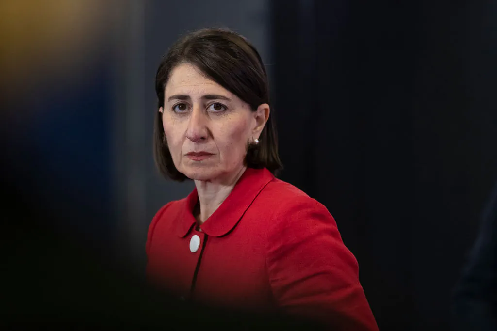 NSW Premier Gladys Berejiklian speaks at a press conference 
(Brook Mitchell/Getty Images)