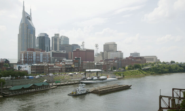 The skyline of Nashville, Tenn., on June 10, 2004. (Rusty Russell/Getty Images)