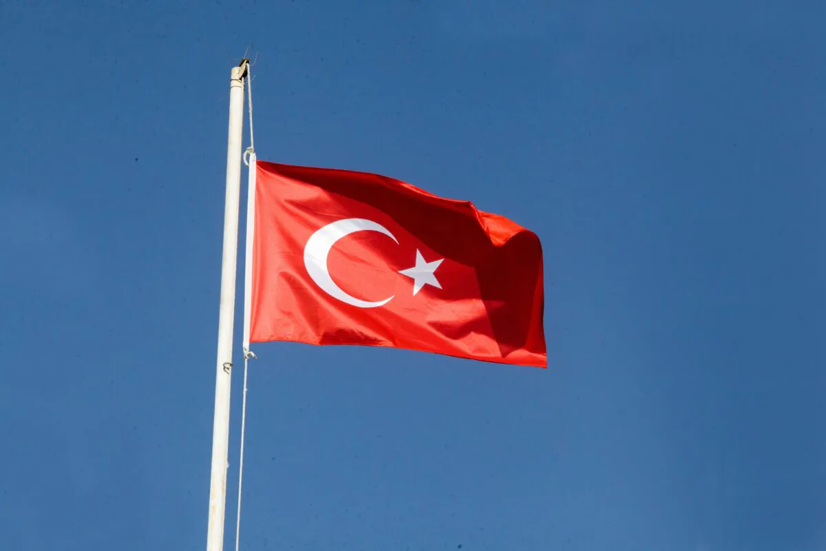 File photo of a Turkish national flag. (Birol Bebek/AFP via Getty Images)