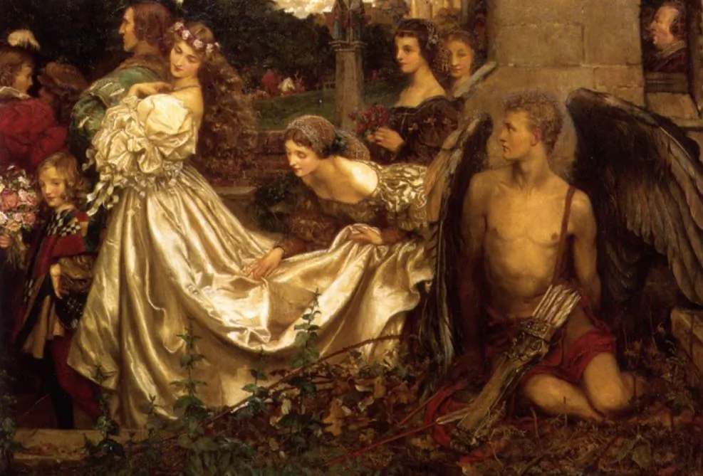"The Uninvited Guest," by Eleanor Fortescue-Brickdale. (Art Renewal Center)