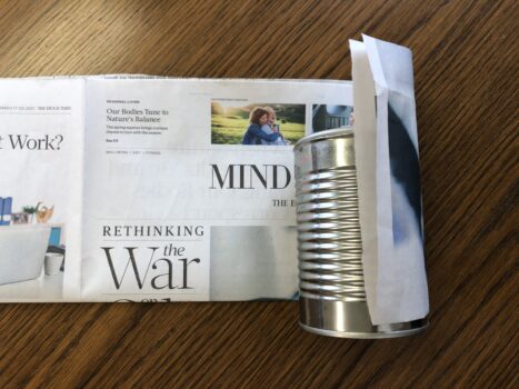 newspaper seed pot 1