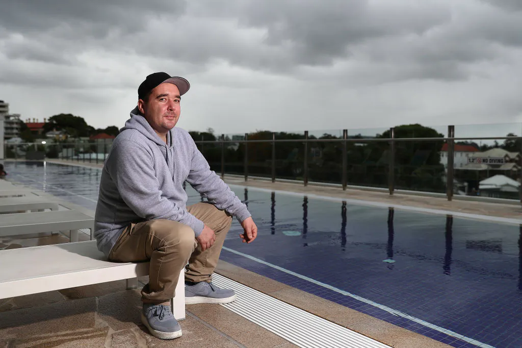 Artist Luke Cornish poses for a campaign on Oct. 12, 2018, in Brisbane, Australia. (Chris Hyde/Getty Images for Art Series Hotels)