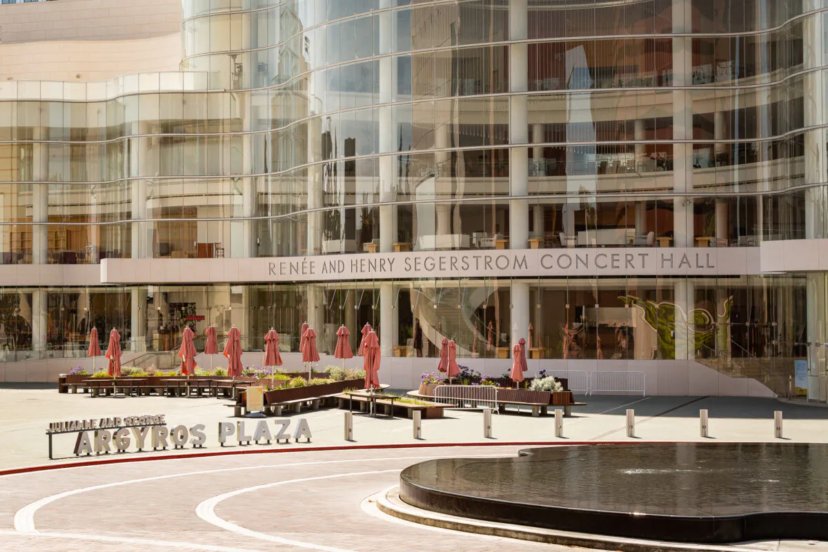 The Segerstrom Center for the Arts is pictured April 6, 2021 in Costa Mesa, Calif.  (John Fredricks/The Epoch Times)