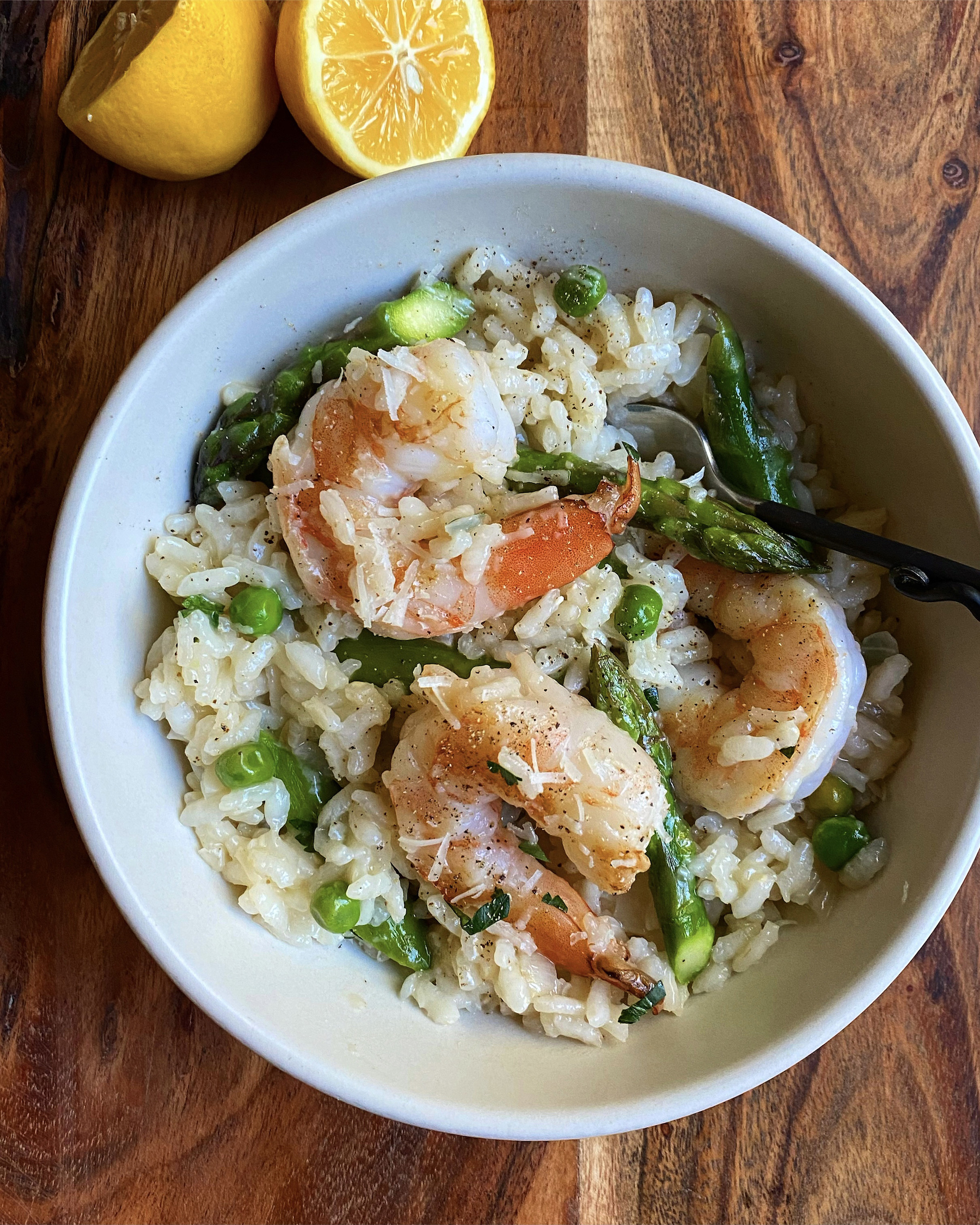 Shrimp Risotto Primavera