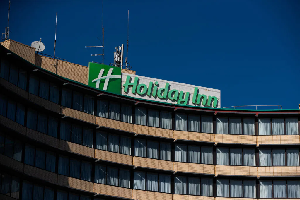 A general view of the Holiday Inn at Melbourne Airport, one of the hotels to be used for hotel Quarantine on April 08, 2021 in Melbourne, Australia. (Asanka Ratnayake/Getty Images)
